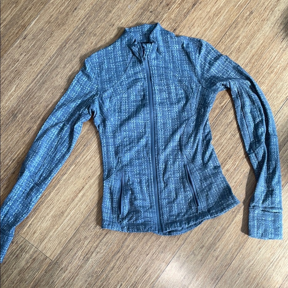 lululemon athletica Women's Blue Patterned Utility Jacket